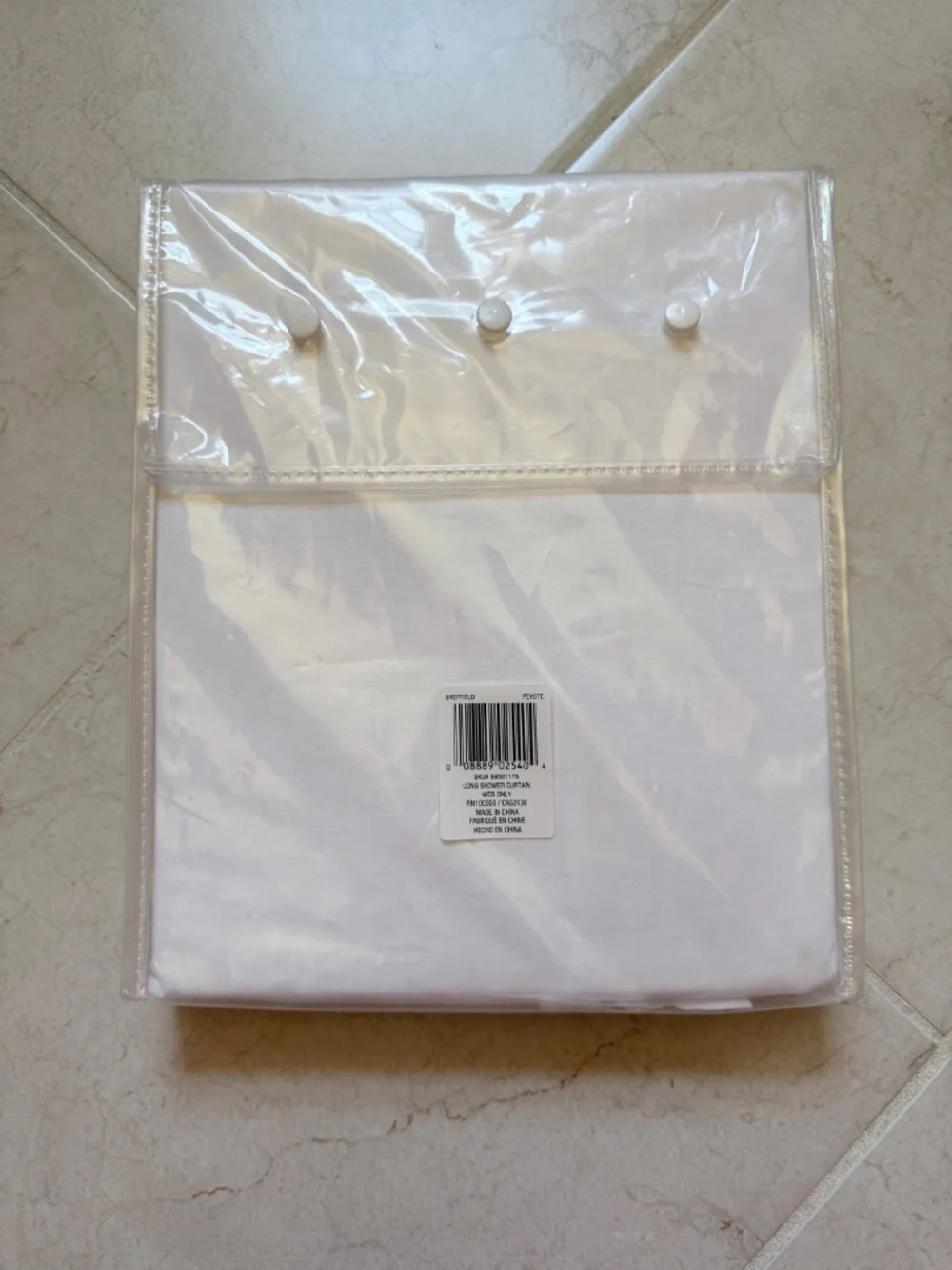 Wamsutta Embroidered Stitch Shower Curtain